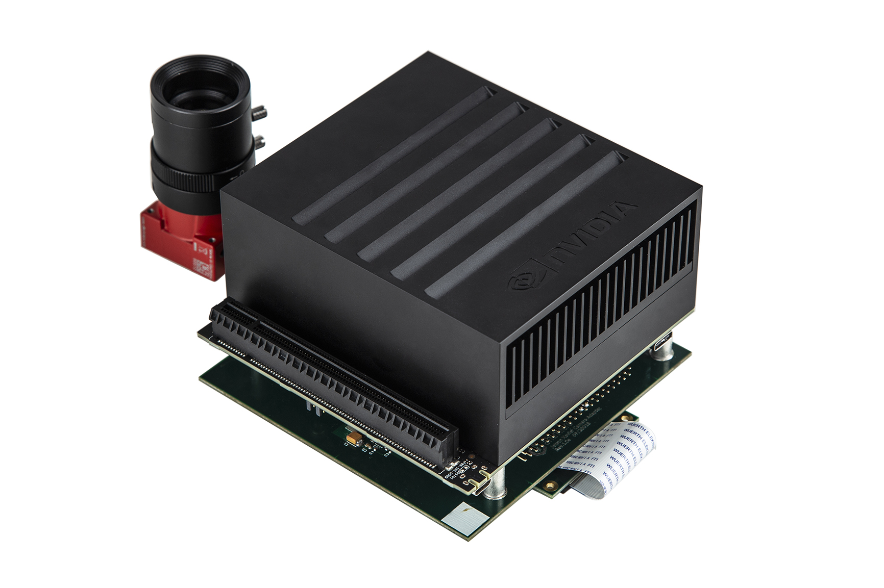 Nvidia Jetson Xavier on Antmicro's baseboard with Allied Vision's Alvium camera