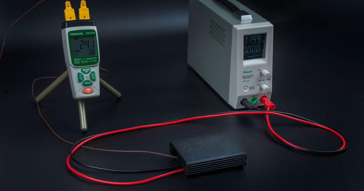 Temperature measuring setup