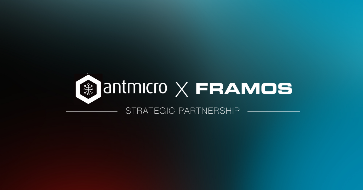 Graphic showing the Antmicro and Framos strategic partnership