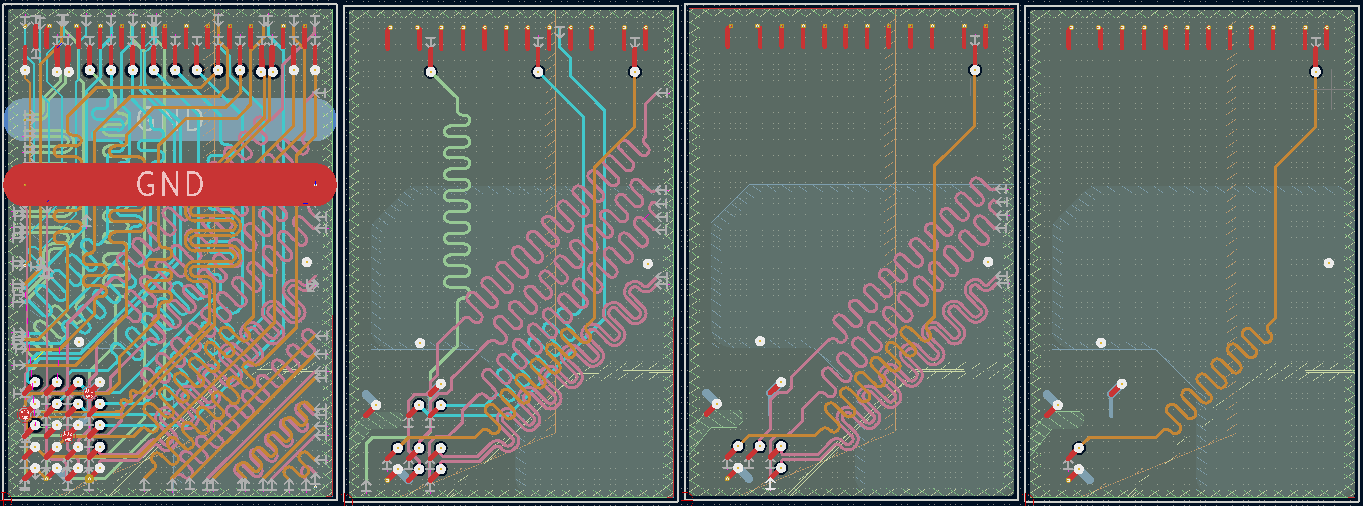 DDR5 SODIMM/B.DQ12 net with different settings for neighboring