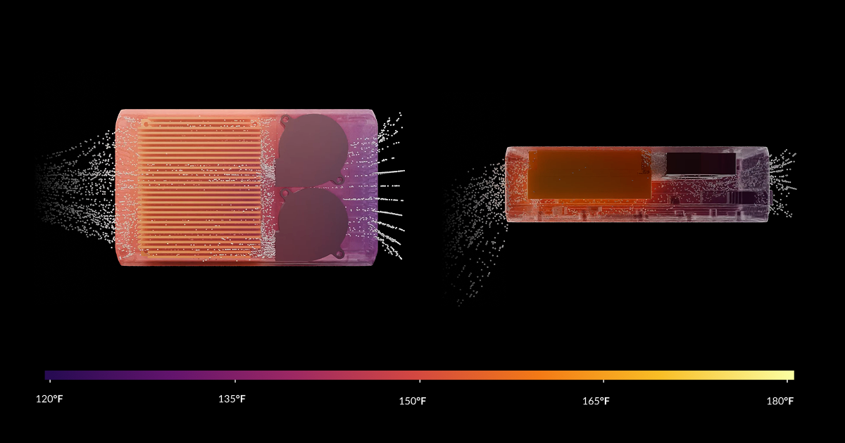 Simulating active cooling using a Computational Fluid Dynamics-based flow