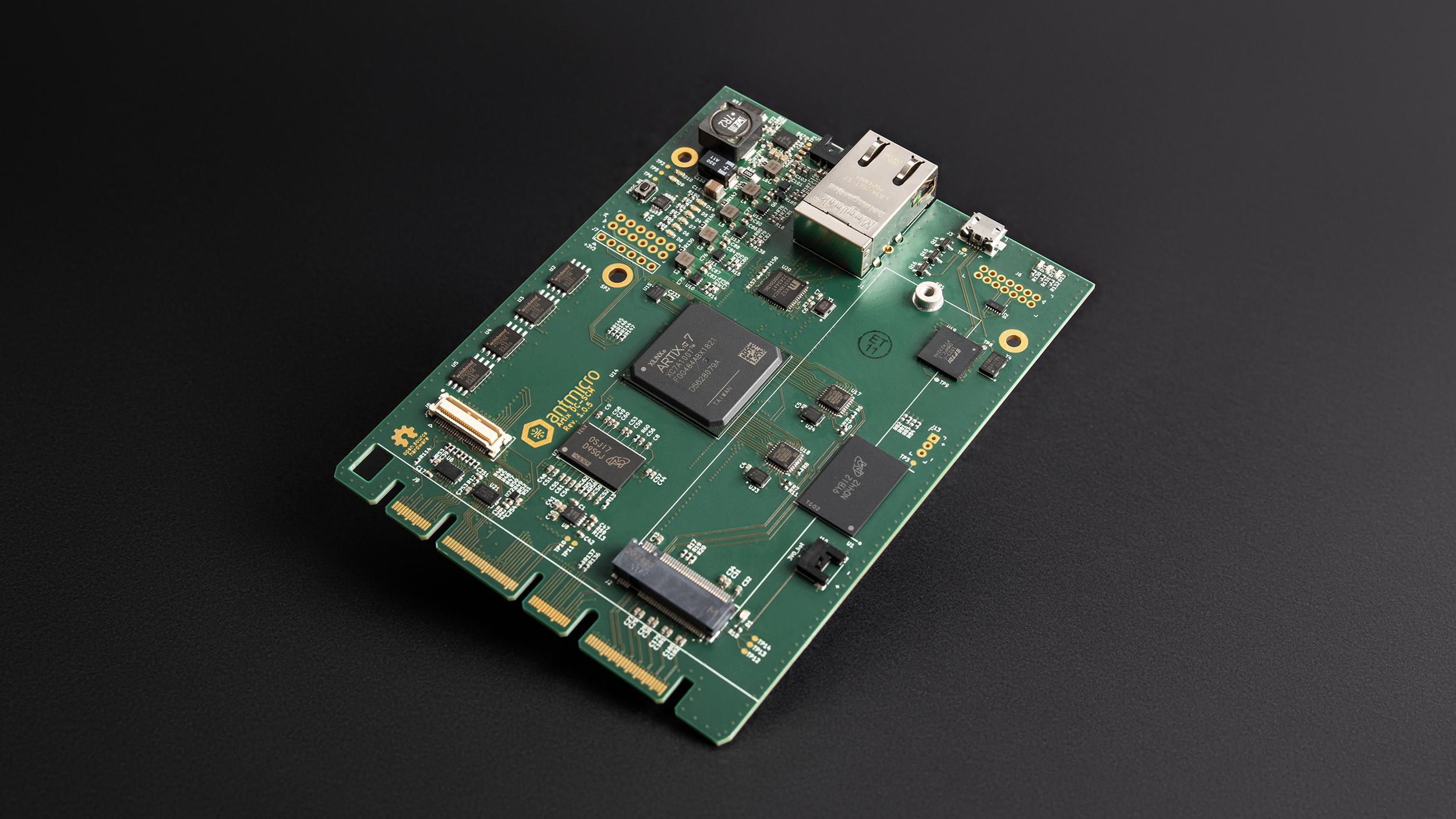 Open-hardware DC-SCM Artix7 board