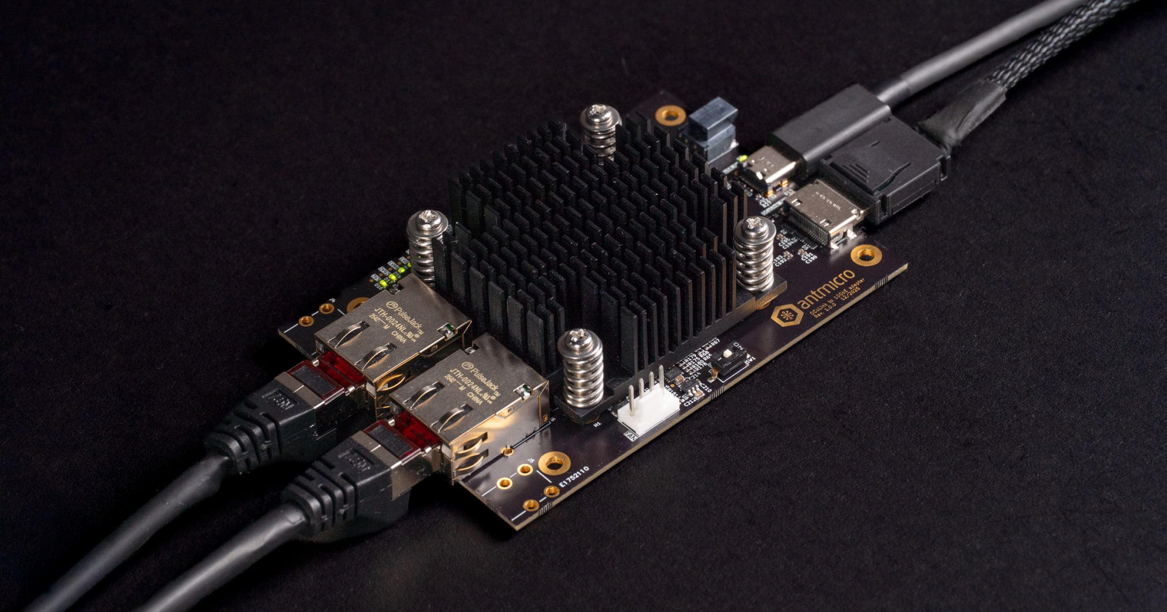 Introducing Antmicro's open hardware OCuLink-to-10 GbE Adapter for demanding edge AI scenarios