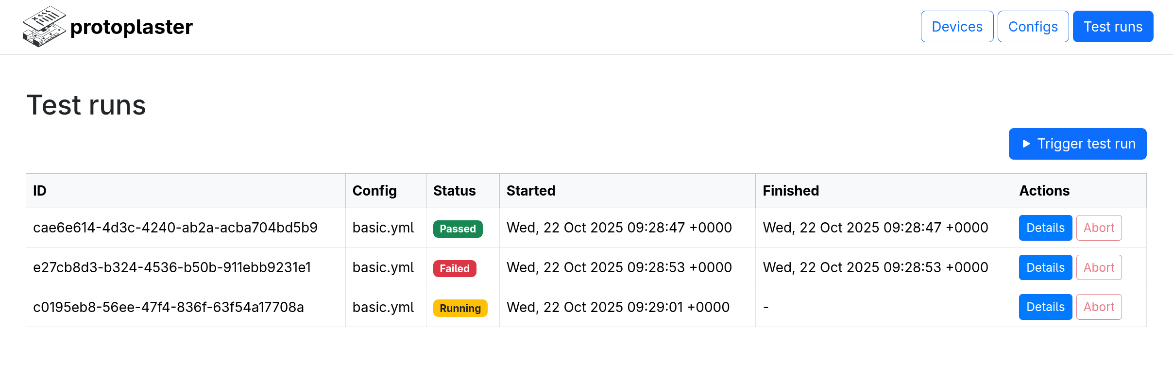 New WebUI overview