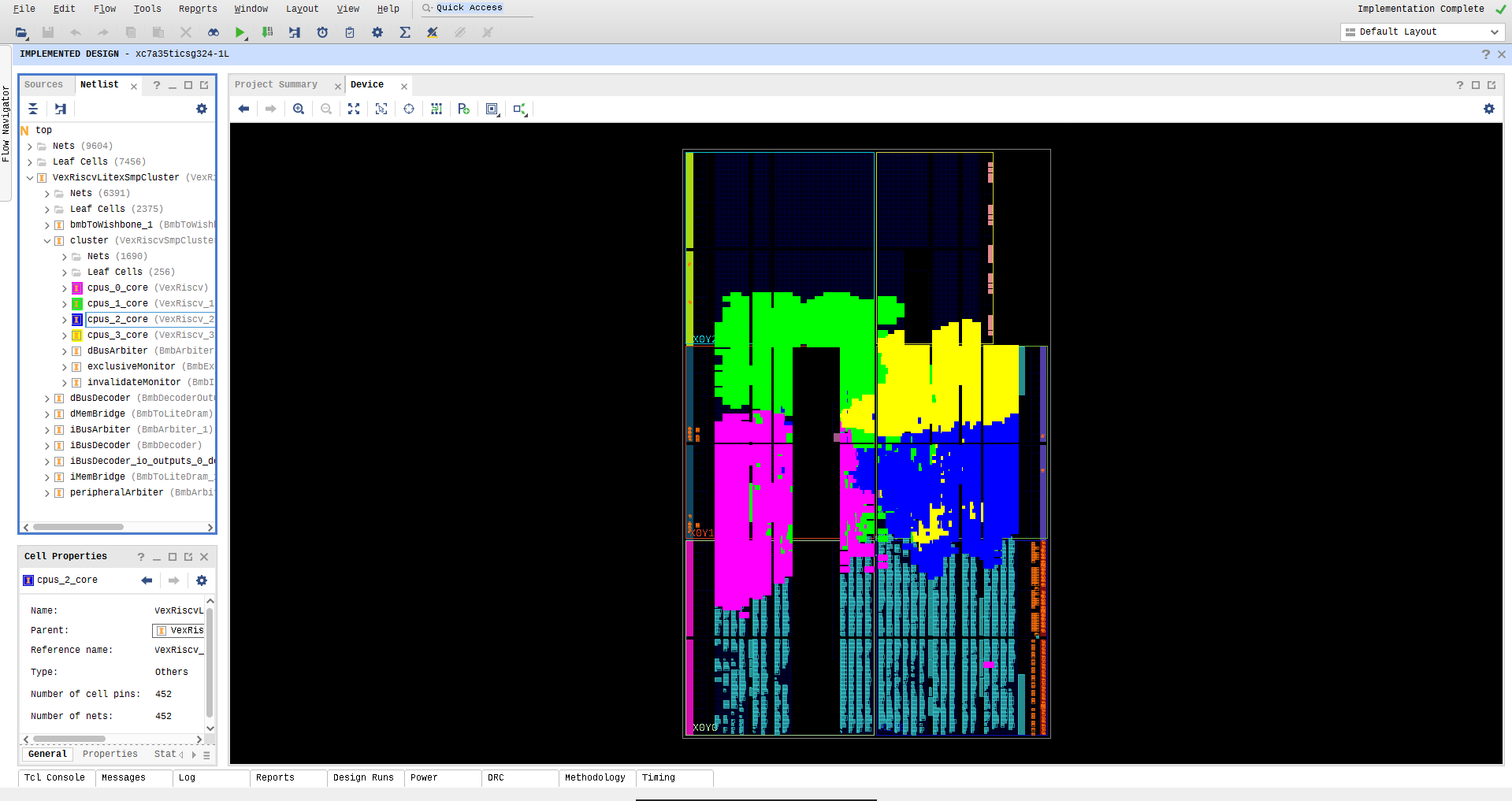 Quad-core VexRiscv