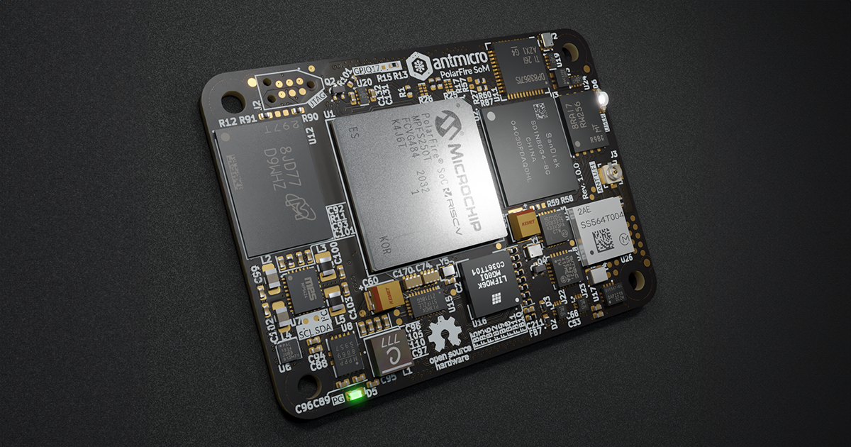 Antmicro · Open source System on Module with Microchip PolarFire SoC