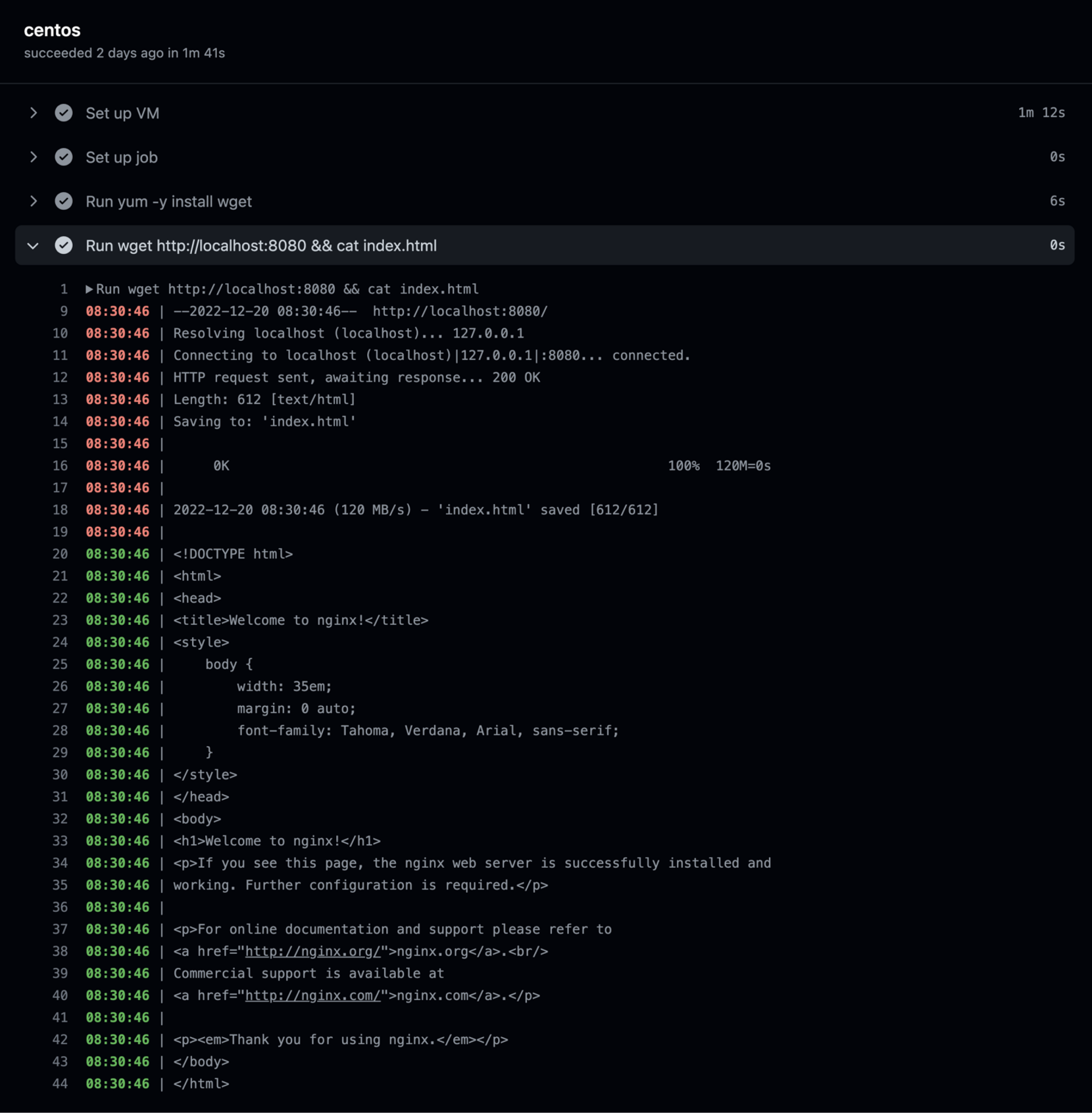 Screenshot of an ssh-tunnel